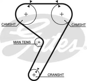 Ремінь ГРМ Gates 5304.