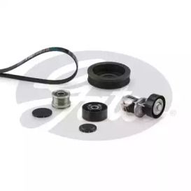 Комплект приводного ременя на Audi A4 B8 Gates K026PK1580XS.