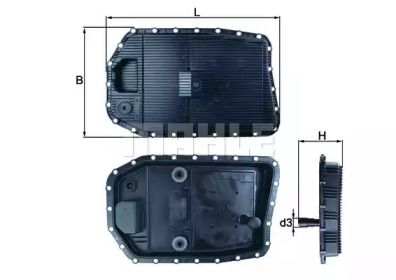 Фильтр АКПП на BMW 1  Mahle HX 154.