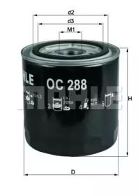 Масляный фильтр на Мазда Трибьют  Mahle OC 288.