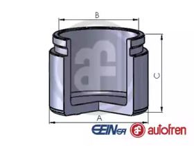 Передний поршень суппорта на Honda Civic  Seinsa D025708.