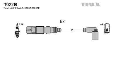 Високовольтні дроти запалювання Tesla T022B.