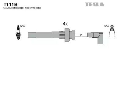 Високовольтні дроти запалювання Tesla T111B.