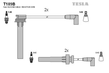 Высоковольтные провода зажигания на Jeep Cherokee  Tesla T189B.