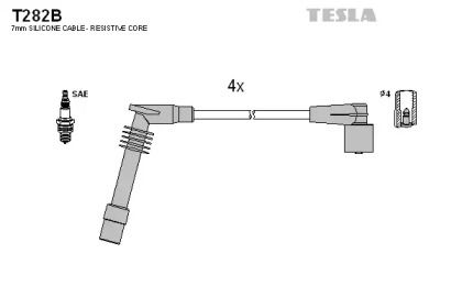 Високовольтні дроти запалювання на Opel Astra G Tesla T282B.