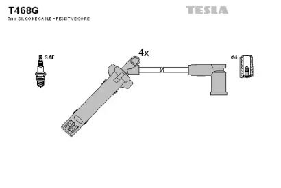 Высоковольтные провода зажигания на Форд Галакси  Tesla T468G.