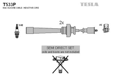 Високовольтні дроти запалювання на Мітсубісі Галант  Tesla T533P.