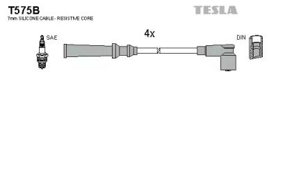 Високовольтні дроти запалювання на Nissan Terrano  Tesla T575B.