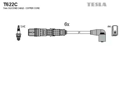 Високовольтні дроти запалювання Tesla T622C.