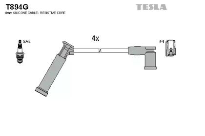 Высоковольтные провода зажигания на Форд Фокус  Tesla T894G.
