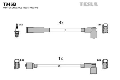 Высоковольтные провода зажигания на Ниссан Террано  Tesla T946B.