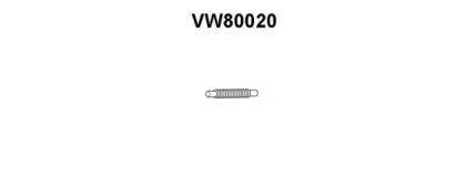 Приемная труба глушителя Veneporte VW80020.