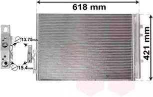 Радиатор кондиционера на BMW X3  Van Wezel 06005481.
