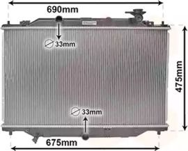 Радиатор охлаждения двигателя на Mazda CX-5  Van Wezel 27002270.