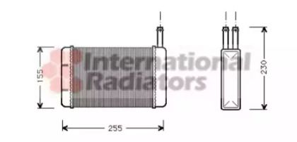 Радиатор печки на Форд Фиеста  Van Wezel 18006134.
