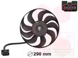 Вентилятор охлаждения радиатора на Шкода Октавия Тур  Van Wezel 5888745.