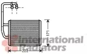Радиатор печки на Kia Cerato  Van Wezel 83006076.