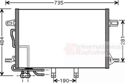 Радиатор кондиционера на Мерседес Е класс  Van Wezel 30005307.