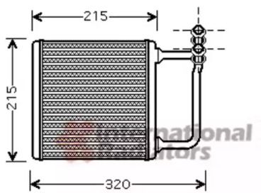 Радиатор печки на Мерседес Е класс  Van Wezel 30006451.