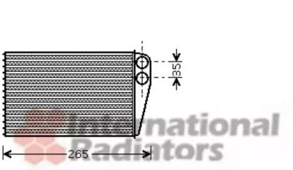 Радиатор печки на Рено Сценик  Van Wezel 43006354.