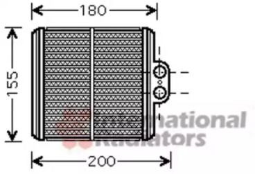 Радиатор печки Van Wezel 52006093.