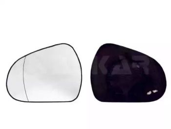 Левое стекло зеркала заднего вида на Peugeot 207  Alkar 6411284.