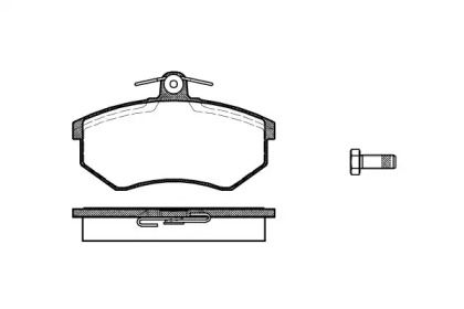 Передние тормозные колодки на Audi A4 B5 Woking P0343.00.