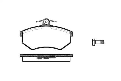 Передние тормозные колодки на Audi 90  Woking P0343.10.