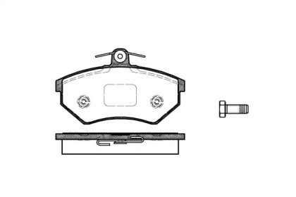 Передние тормозные колодки на Фольксваген Коррадо  Woking P0343.40.