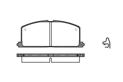 Переднї гальмівні колодки на Toyota Corona  Woking P0673.04.