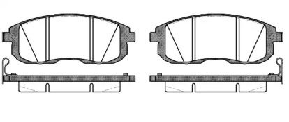 Передние тормозные колодки на Ниссан Тиида  Woking P3933.14.
