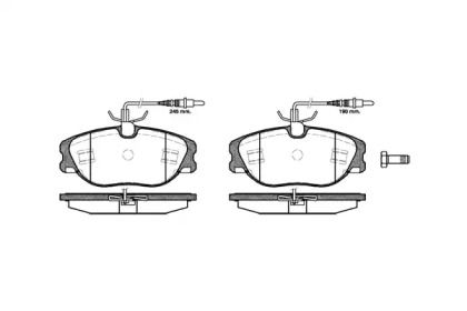 Передние тормозные колодки на Ford Explorer  Woking P2053.44.
