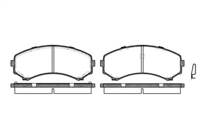Передние тормозные колодки на Mitsubishi Grandis  Woking P2963.00.