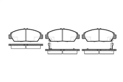Переднї гальмівні колодки на Хонда Акорд 5 Woking P5063.02.