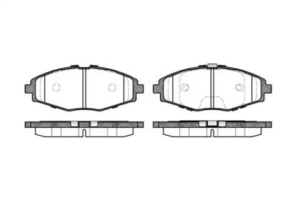 Переднї гальмівні колодки на Chevrolet Spark  Woking P7963.00.