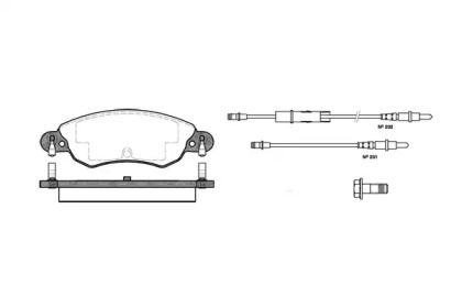 Передние тормозные колодки Woking P9293.04.