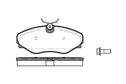 Передние тормозные колодки на Опель Виваро  Woking P9343.20.