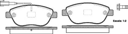Передние тормозные колодки на Fiat Qubo  Woking P9593.11.