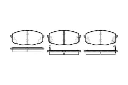Переднї гальмівні колодки на Кіа Шума  Woking P11383.02.