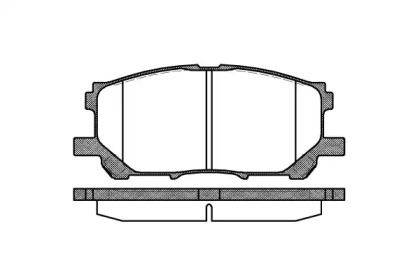 Передние тормозные колодки на Lexus RX  Woking P11393.00.