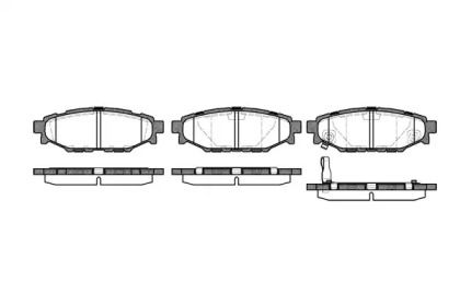 Задние тормозные колодки на Субару Легаси  Woking P10363.01.