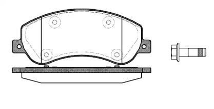 Переднї гальмівні колодки на Volkswagen Amarok  Woking P13503.00.