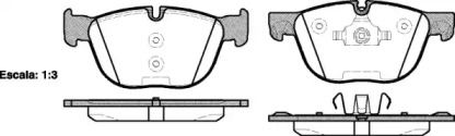 Передние тормозные колодки на BMW X5 E70 Woking P13973.00.