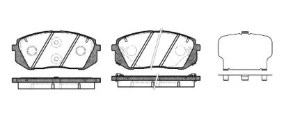 Переднї гальмівні колодки на Kia Sportage 3 Woking P12023.22.