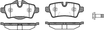 Задние тормозные колодки на Мини Купер  Woking P12443.00.