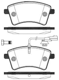 Переднї гальмівні колодки на Renault Kangoo  Woking P12513.01.