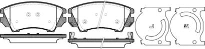 Передние тормозные колодки на Chevrolet Camaro  Woking P12753.12.