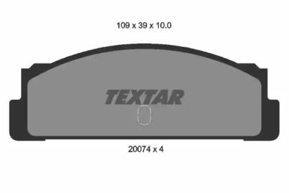 Тормозные колодки Textar 2007404.
