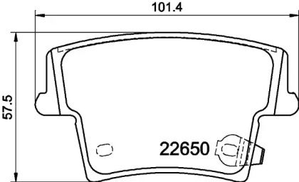 Гальмівні колодки на Dodge Charger  Textar 2265001.