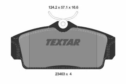 Тормозные колодки на Nissan Almera  Textar 2346302.